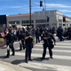 Police officers in the Fairfax district of Los Angeles moments before they opened fire